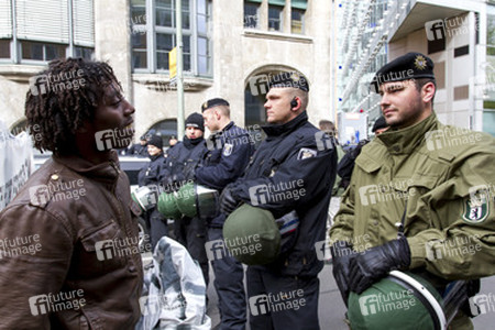Demonstration am Oranienplatz, Berlin