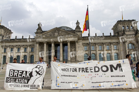 Refugees Demonstration vom Pariser Platz zum Kanzleramt, Berlin