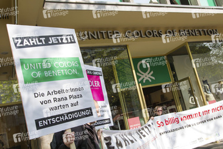 Demo zum Jahrestag des Einsturzes der Textilfabrik Rana Plaza, Berlin