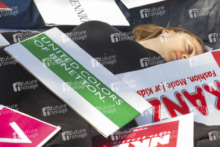 Demo zum Jahrestag des Einsturzes der Textilfabrik Rana Plaza, Berlin