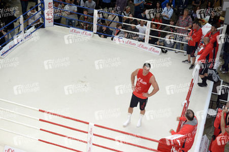 Wladimir Klitschko trainiert im Einkaufszentrum, Oberhausen