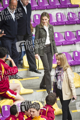 Princess Letizia bei der 'Volleyball Spanish Scholarship Competition 2014', Valladolid