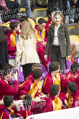 Princess Letizia bei der 'Volleyball Spanish Scholarship Competition 2014', Valladolid