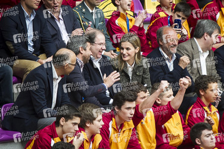 Princess Letizia bei der 'Volleyball Spanish Scholarship Competition 2014', Valladolid