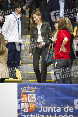 Princess Letizia bei der 'Volleyball Spanish Scholarship Competition 2014', Valladolid