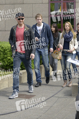 Chris Martin vor dem Hyatt Hotel, Köln