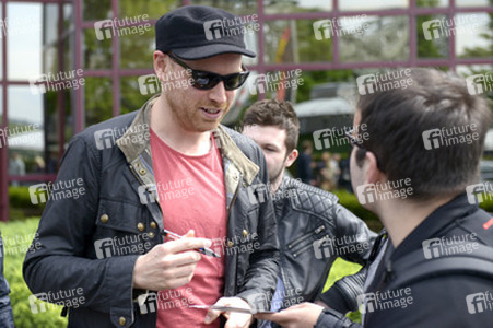 Chris Martin vor dem Hyatt Hotel, Köln