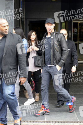 Chris Martin vor dem Hyatt Hotel, Köln