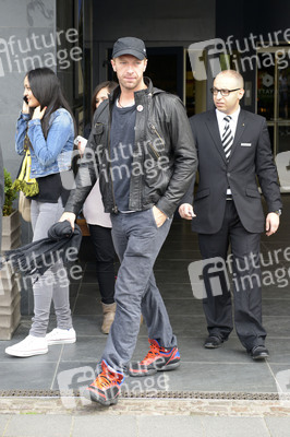 Chris Martin vor dem Hyatt Hotel, Köln