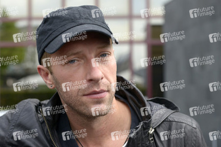 Chris Martin vor dem Hyatt Hotel, Köln
