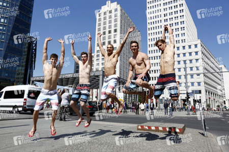 Open Air-Fashionshow des Menswear-Labels Camp David, Berlin