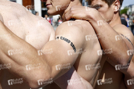 Open Air-Fashionshow des Menswear-Labels Camp David, Berlin