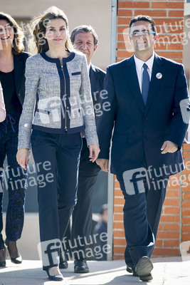 Prinzessin Letizia besucht die Maria Moliner Schule, Madrid