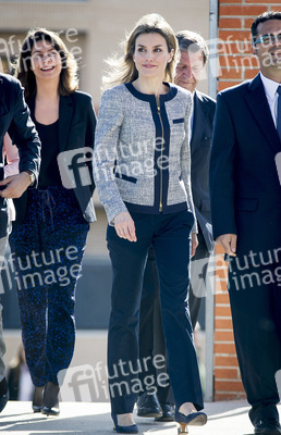 Prinzessin Letizia besucht die Maria Moliner Schule, Madrid