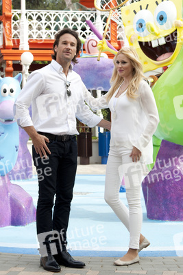 Carlos Moya und Carolina Cerezuela eröffnen das Nickelodeon Land, Madrid