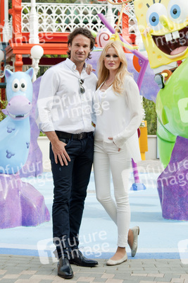 Carlos Moya und Carolina Cerezuela eröffnen das Nickelodeon Land, Madrid