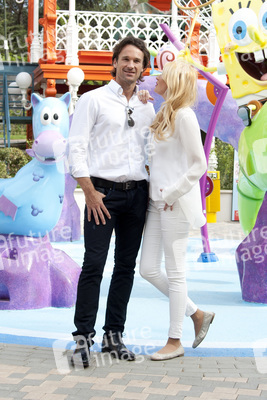Carlos Moya und Carolina Cerezuela eröffnen das Nickelodeon Land, Madrid