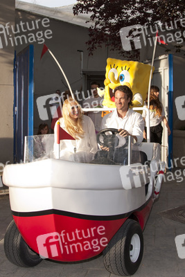 Carlos Moya und Carolina Cerezuela eröffnen das Nickelodeon Land, Madrid