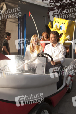 Carlos Moya und Carolina Cerezuela eröffnen das Nickelodeon Land, Madrid