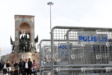 Absperrung des Taksim Platzes, Istanbul