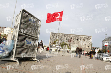 Absperrung des Taksim Platzes, Istanbul