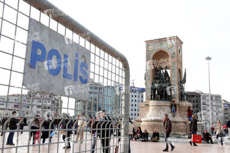 Absperrung des Taksim Platzes, Istanbul