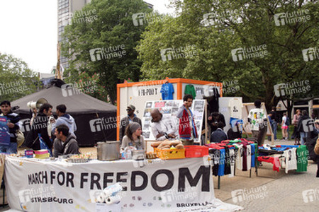 Maidemo Flüchtlingsdorf Oranienstraße, Berlin