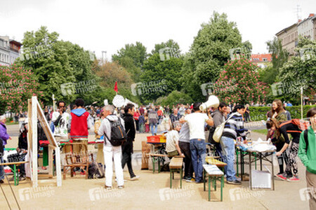 Maidemo Flüchtlingsdorf Oranienstraße, Berlin