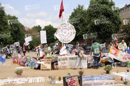 Maidemo Flüchtlingsdorf Oranienstraße, Berlin