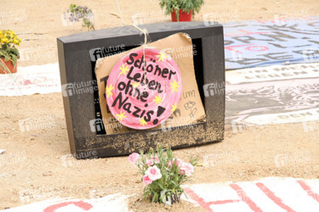 Maidemo Flüchtlingsdorf Oranienstraße, Berlin