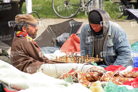 Maidemo Flüchtlingsdorf Oranienstraße, Berlin