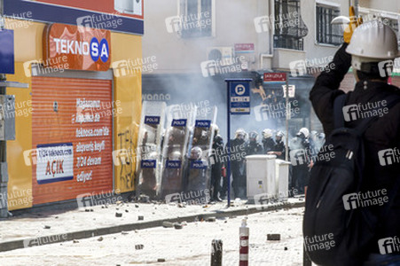 Maidemonstration in Istanbul