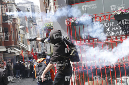 Maidemonstration in Istanbul