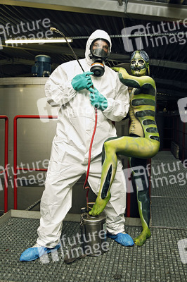 Kammerjäger / Exterminator Bodypainting