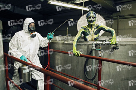 Kammerjäger / Exterminator Bodypainting