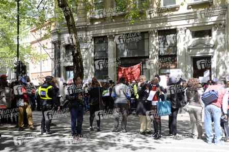 Protest gegen die Entführung von über 200 nigerianischen Mädchen, London