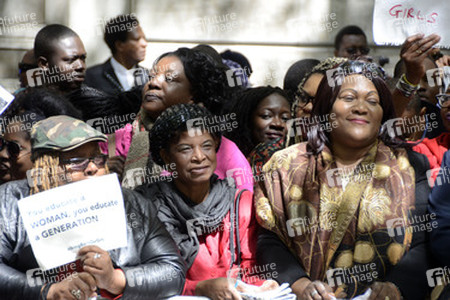 Protest gegen die Entführung von über 200 nigerianischen Mädchen, London