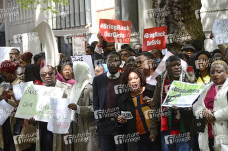 Protest gegen die Entführung von über 200 nigerianischen Mädchen, London