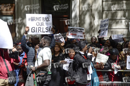 Protest gegen die Entführung von über 200 nigerianischen Mädchen, London