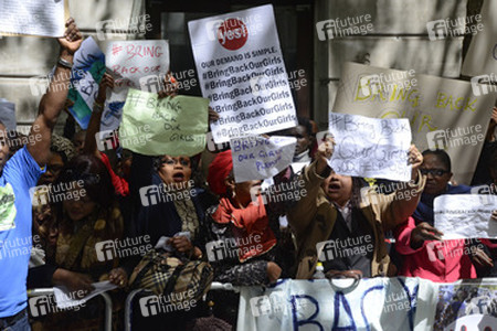 Protest gegen die Entführung von über 200 nigerianischen Mädchen, London