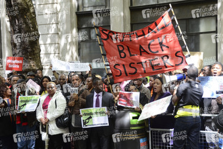 Protest gegen die Entführung von über 200 nigerianischen Mädchen, London