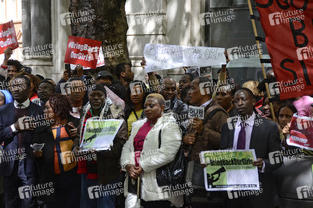 Protest gegen die Entführung von über 200 nigerianischen Mädchen, London