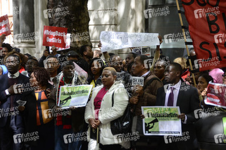 Protest gegen die Entführung von über 200 nigerianischen Mädchen, London