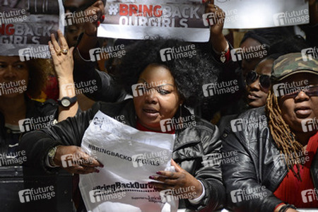 Protest gegen die Entführung von über 200 nigerianischen Mädchen, London