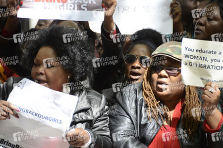 Protest gegen die Entführung von über 200 nigerianischen Mädchen, London