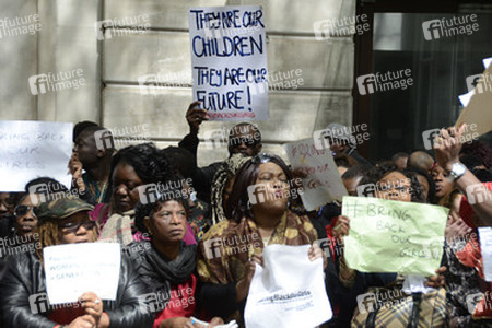 Protest gegen die Entführung von über 200 nigerianischen Mädchen, London