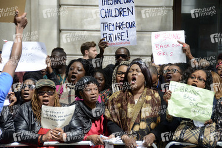 Protest gegen die Entführung von über 200 nigerianischen Mädchen, London