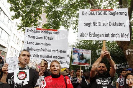 Demonstration gegen Erdogan, Köln