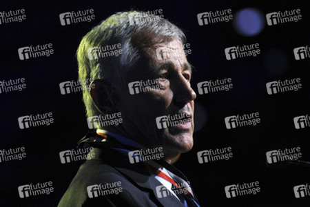 Chuck Hagel erhält den Intrepid Freedom Award, New York