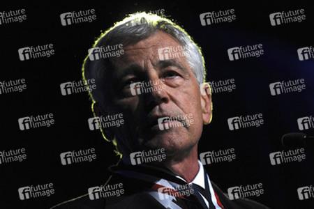 Chuck Hagel erhält den Intrepid Freedom Award, New York
